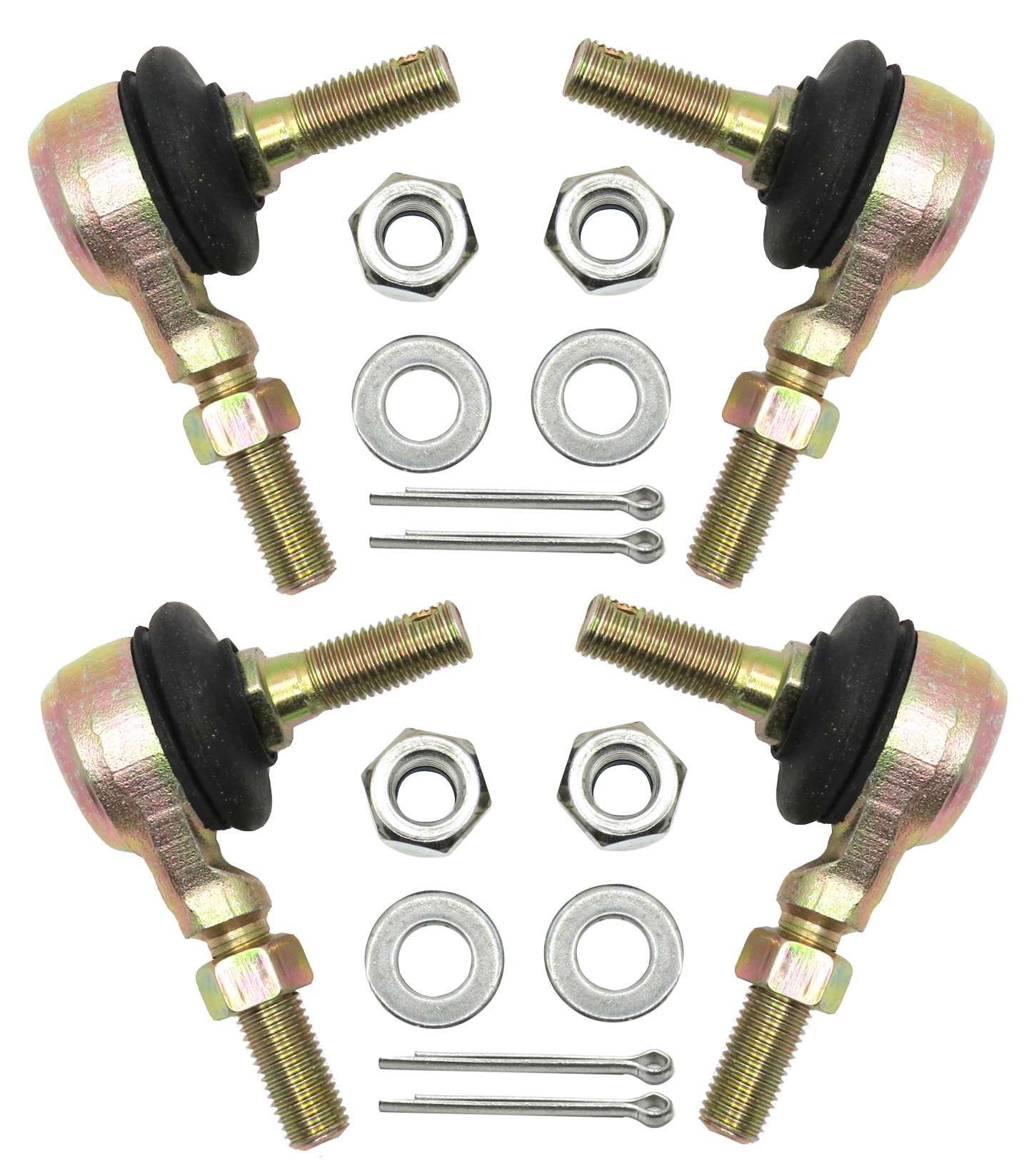 Aitook Two Sets Of Tie Rod End Kit Compatible With Suzuki Ozark LT-F250 2X4 2003