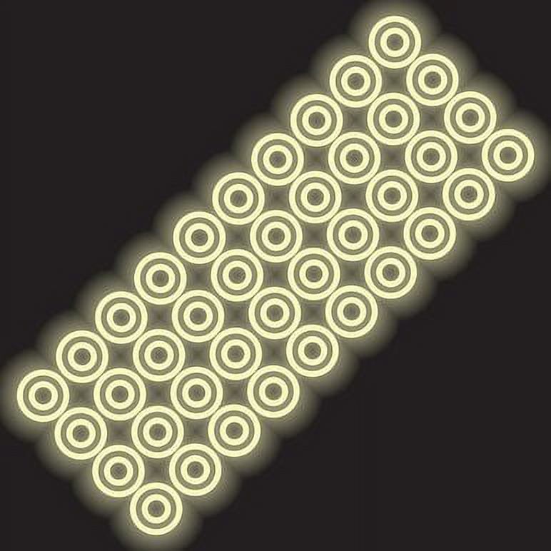 ifloortape Glow in The Dark Vinyl Decal Sticker Kit Essential Accessories for RV, Motorhome, Car, and Tent Camping Improves Night-time Visibility (Pack of 160 Decals)