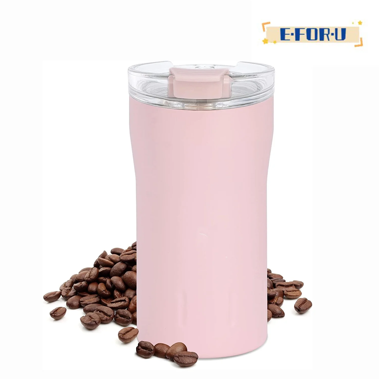 Travel Coffee Mug 12 oz, Insulated Coffee Cups with Flip Lid, Thermos Stainless Steel Coffee Mugs Spill Proof