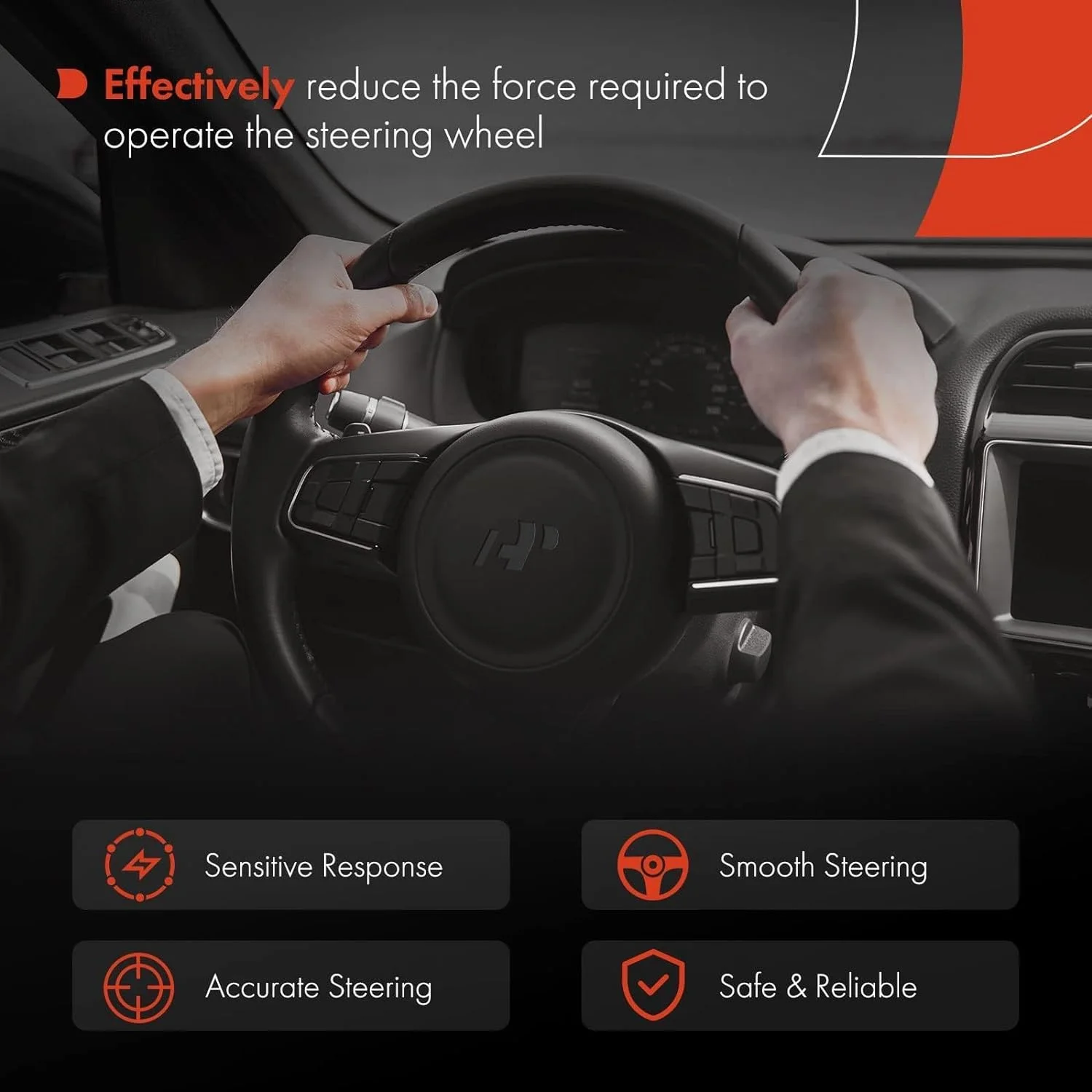 A-Premium Power Steering Pump Compatible with Cadillac CTS 2003-2004, V6 3.2L Gas, Replace # 21-5344, 25683323