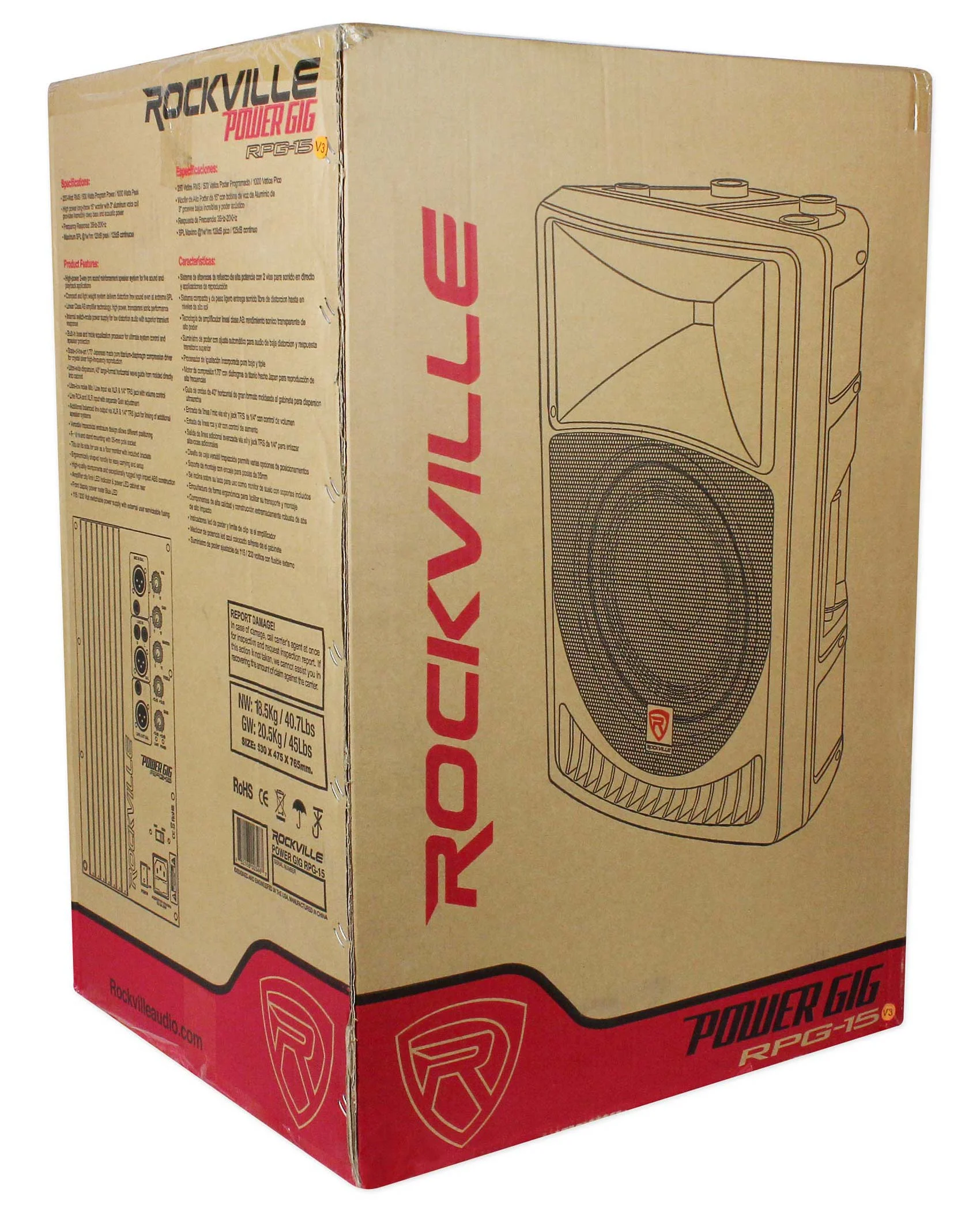 (2) Rockville RPG15 15