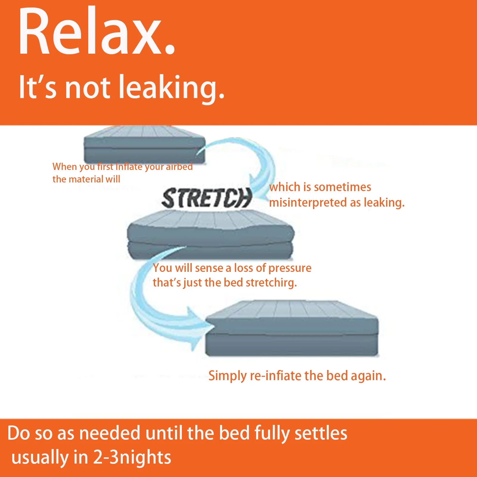 Air Mattress with Built-In Foot Pump - Standard Single Series - Queen