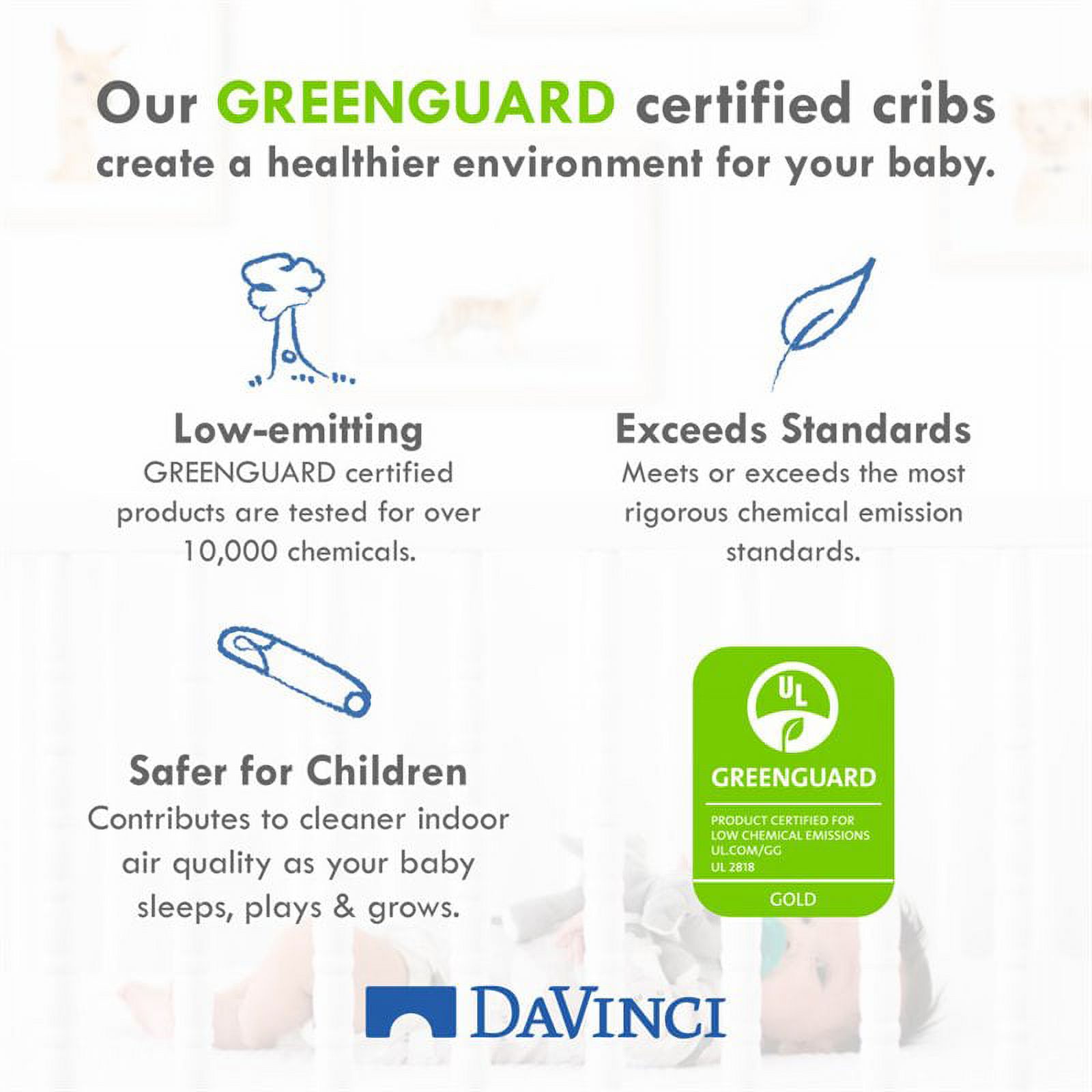 4-in-1 Convertible Crib and Dresser Set with Removable Changing Tray in Gray