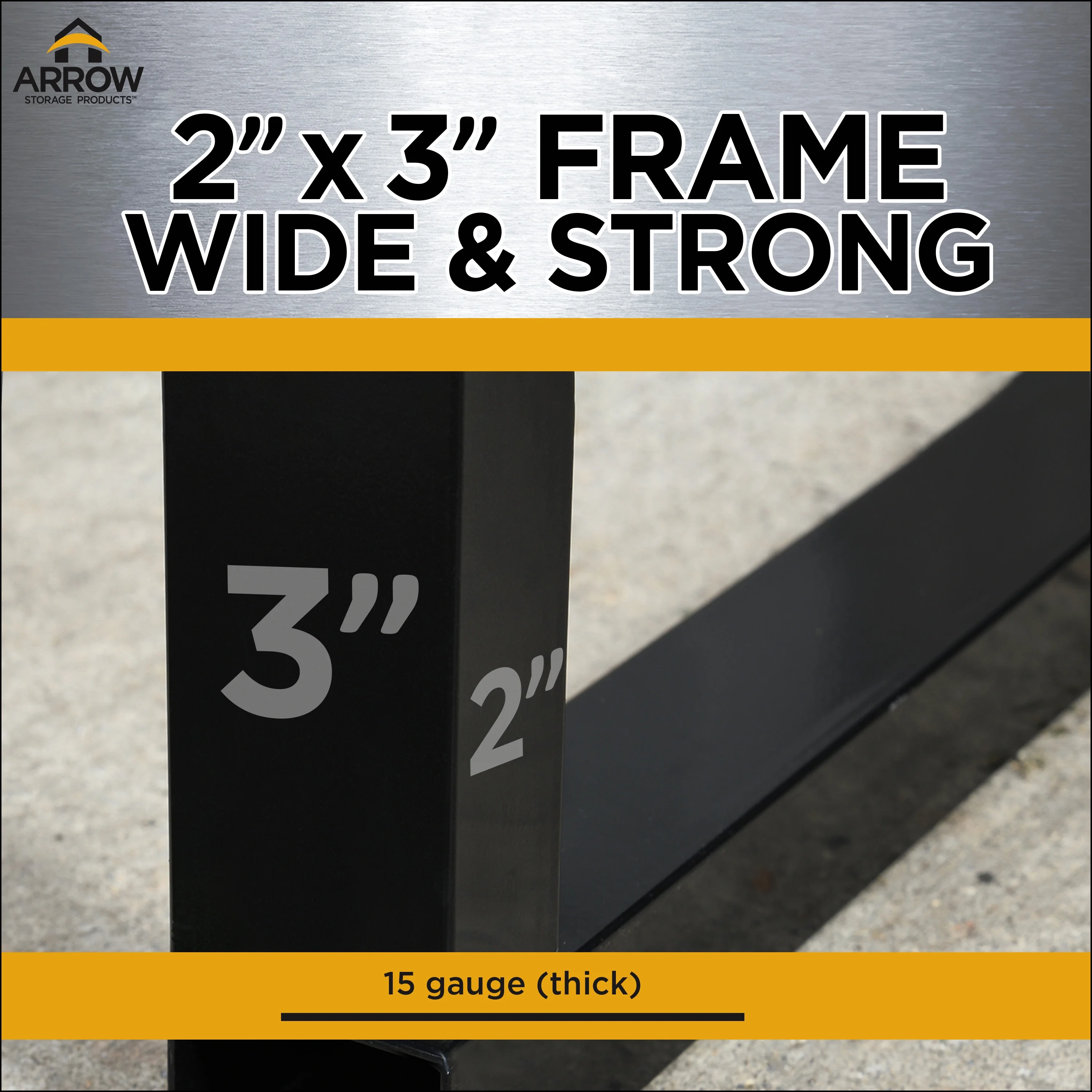 Arrow CPHC143814 14 x 38 x 14 ft. RV Protected Carport, Charcoal