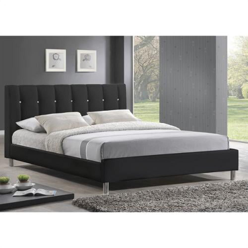 Baxton Studio  Vino Modern Upholstered Full Bed White