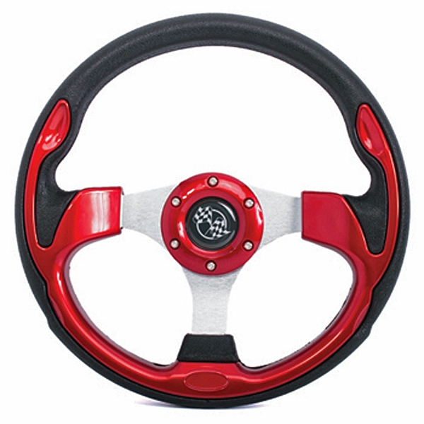 GTW Rally Golf Cart Steering Wheel and Adapter - Choose from 5 Colors
