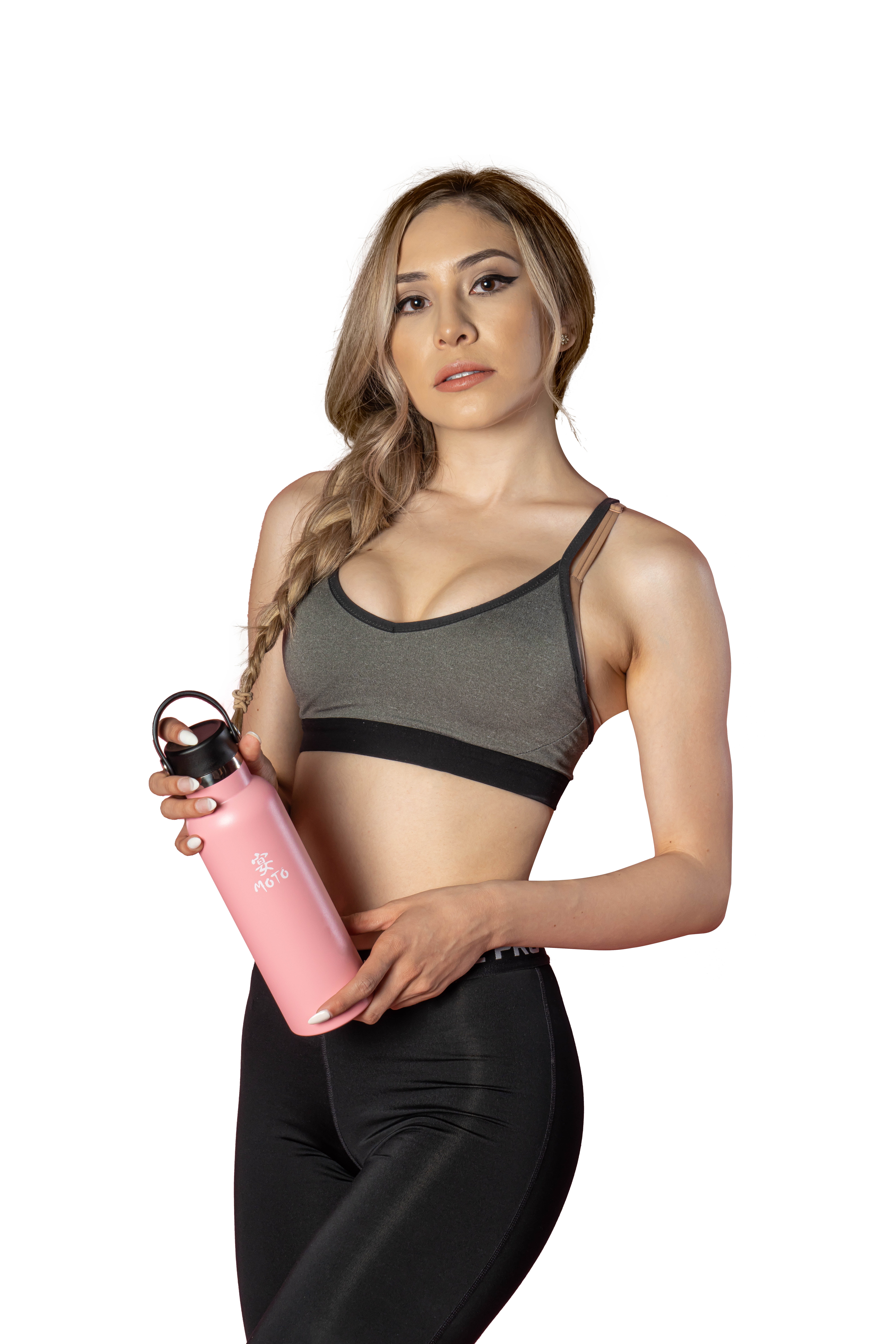 MIYAMOTO Water Bottle Stainless Steel Flask Vaccum Insulated Wide Mouth Cap 21oz Bottle