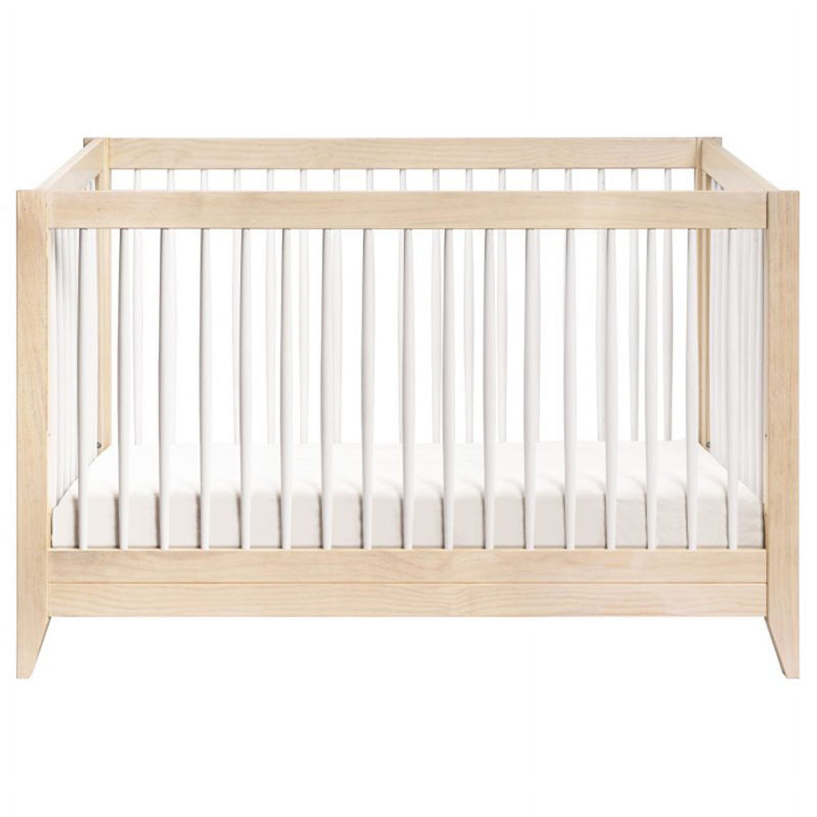 Sprout 4-in-1 Convertible Crib & Toddler Bed Conversion Kit Washed Natural/White