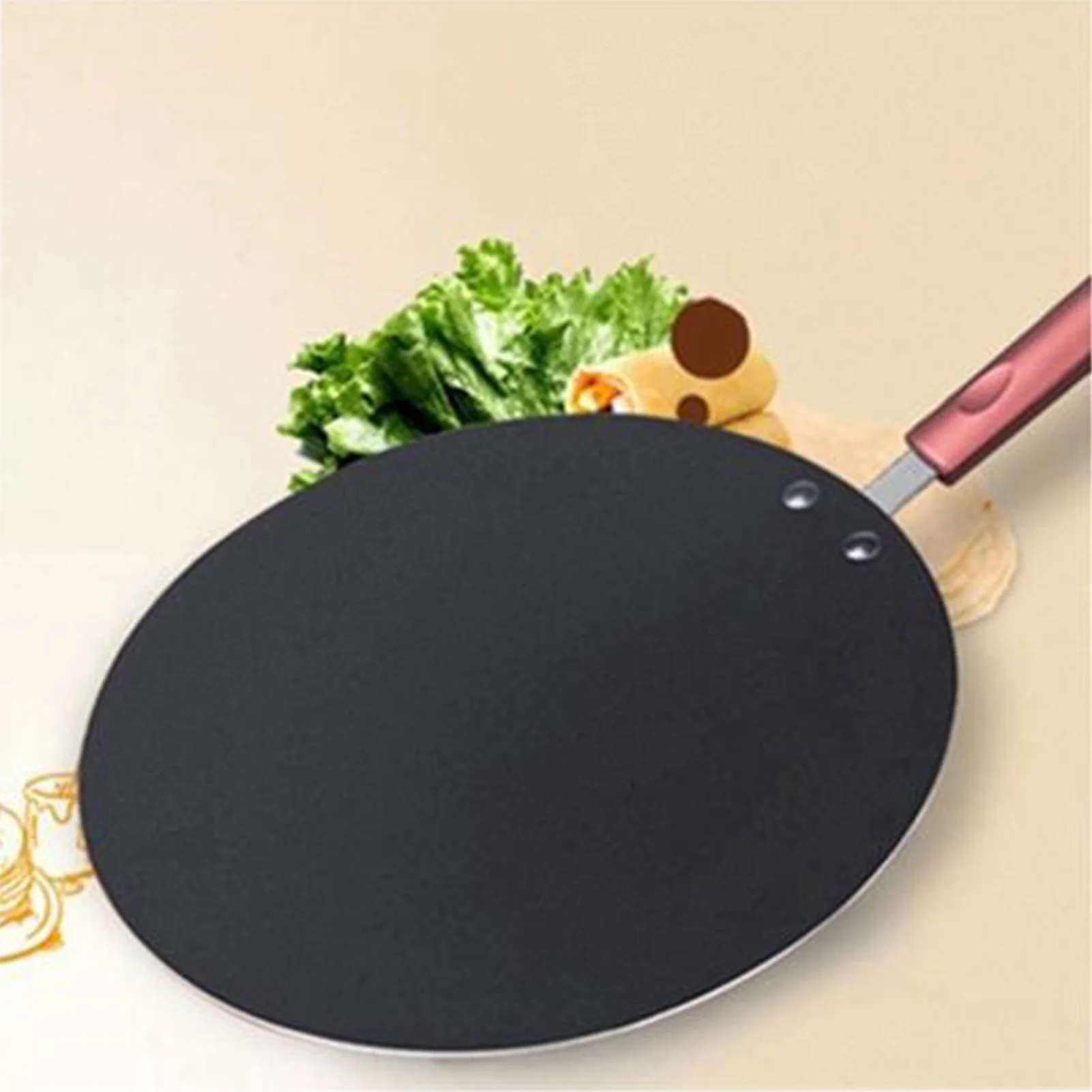 moobody Pancake Pan Crepe Maker Flat Pan Griddle Pan with Spreader & Spatula Crepe Maker Griddle