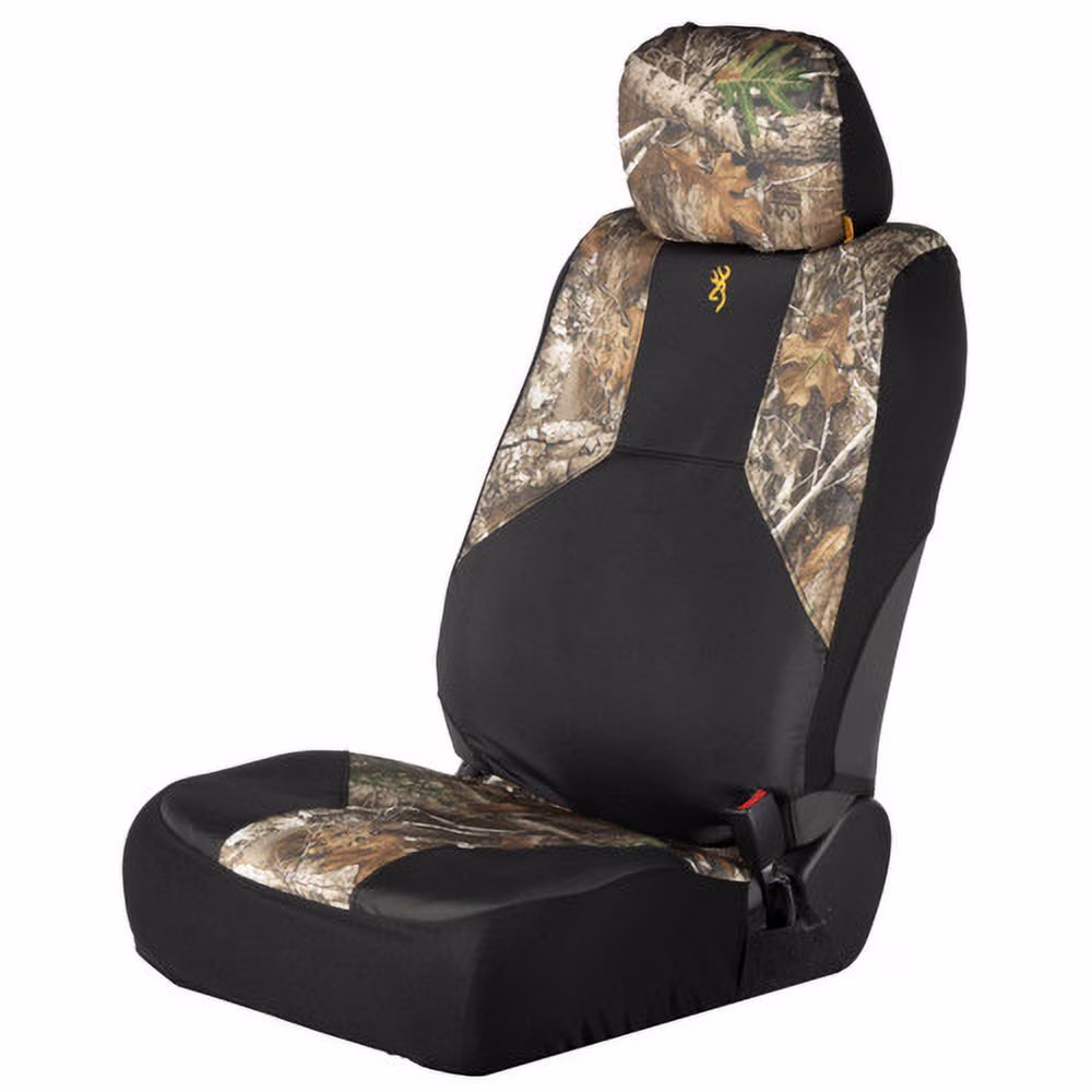 Realtree Timber Browning Low Back Seat Cover for Trucks, Cars and SUVs