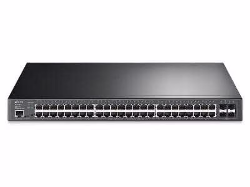TL-SG3452XP Jetstream 48-Port Gigabit and 4-Port 10GE SFP+ L2+ Managed Switch with 48-Port PoE+ Port: 48 Gigabit PoE+, 4 10G SFP+ Slots, 802.3at/af, 500 W PoE
