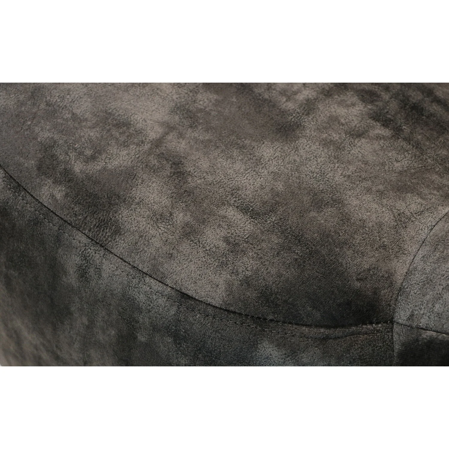 Critter Sitters 14-In. Seat Height Polyester Blend Dark Gray Dog Animal Shape Ottoman