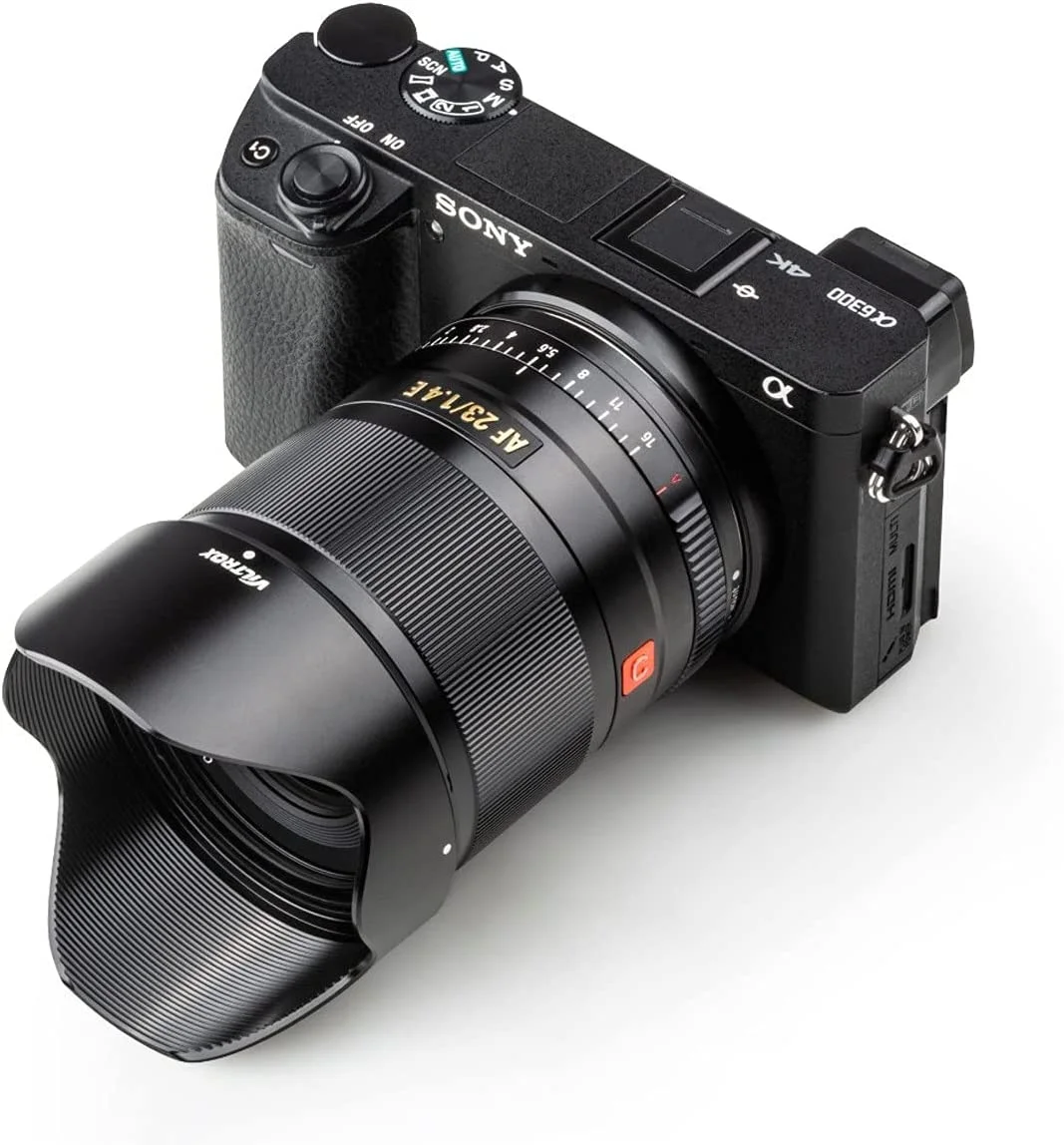 VILTROX 23mm f/1.4 F1.4 E Lens Large Aperture STM APS-C Auto Focus Lens for Sony E-Mount Camera A7 A7R A7C A7II A7RII A7SIII A7III A7RIII A7RIV A9 A6600 A6500 A6400 A6300 A6100 A6000 A5100