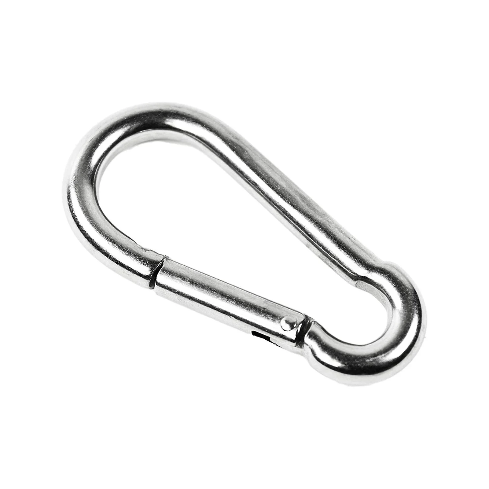 Marine City 316 Stainless Steel 3-1/8 inches Carabiners/Clip Snap Hook for Climbing, Fishing, Hiking Pack of 4