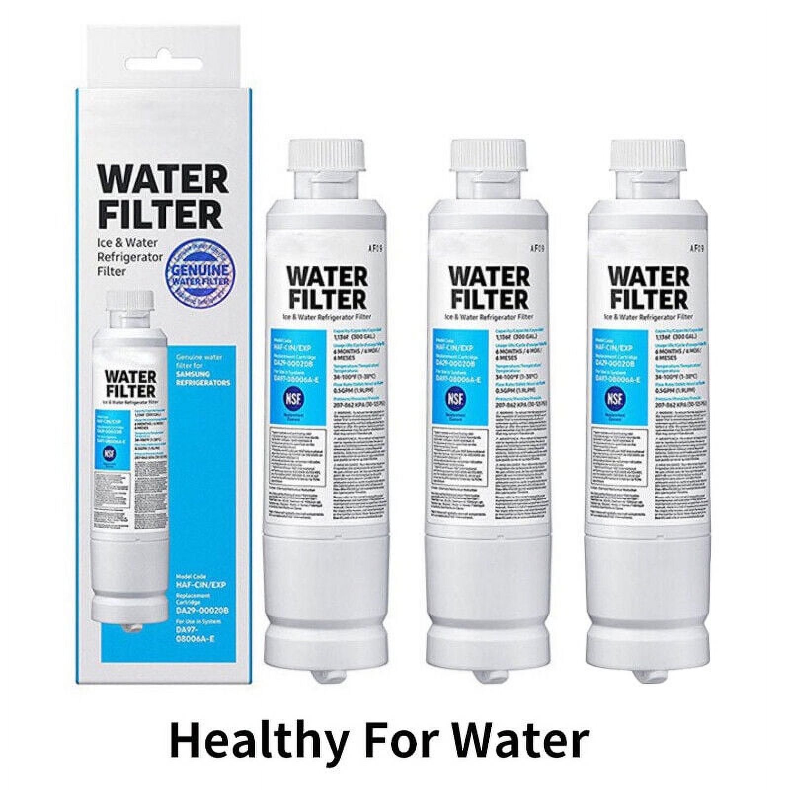 Refrigerator Water Filter DA29-00020B HAF-CIN/EXP Samsumg Refrigerator Ice Water Filter Replacement 3Pack