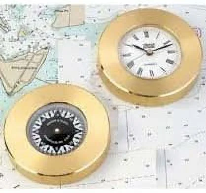 marine navigation compass chart weight (brass)