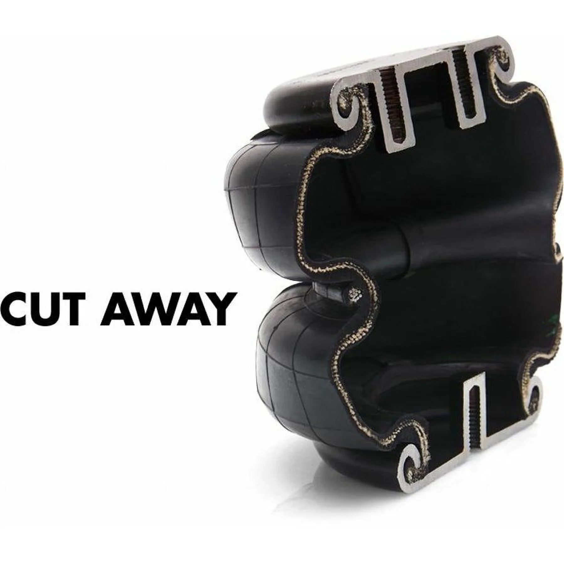 Helix Suspension Brakes and Steering 18626 Helix .5 in. Single Port Air Bag 2500Lbs 600PSI