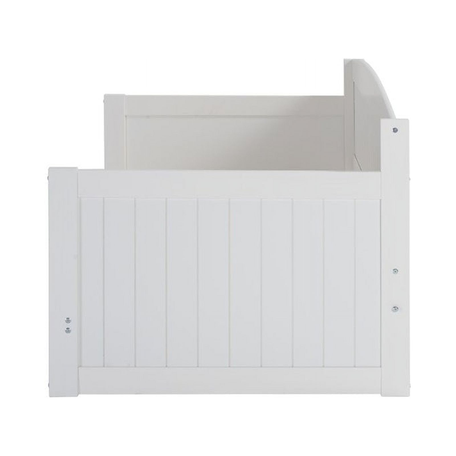 Roseberry Kids Transitional Wood Daybed with King Conversion in White