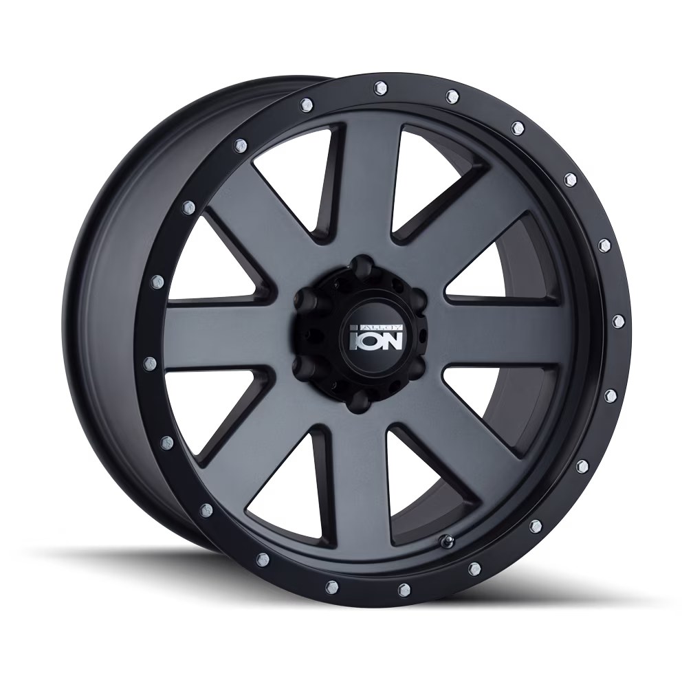 Ion 134 20X10 5X127 -19Et 83.82Cb Matte Gunmetal/Black Beadlock