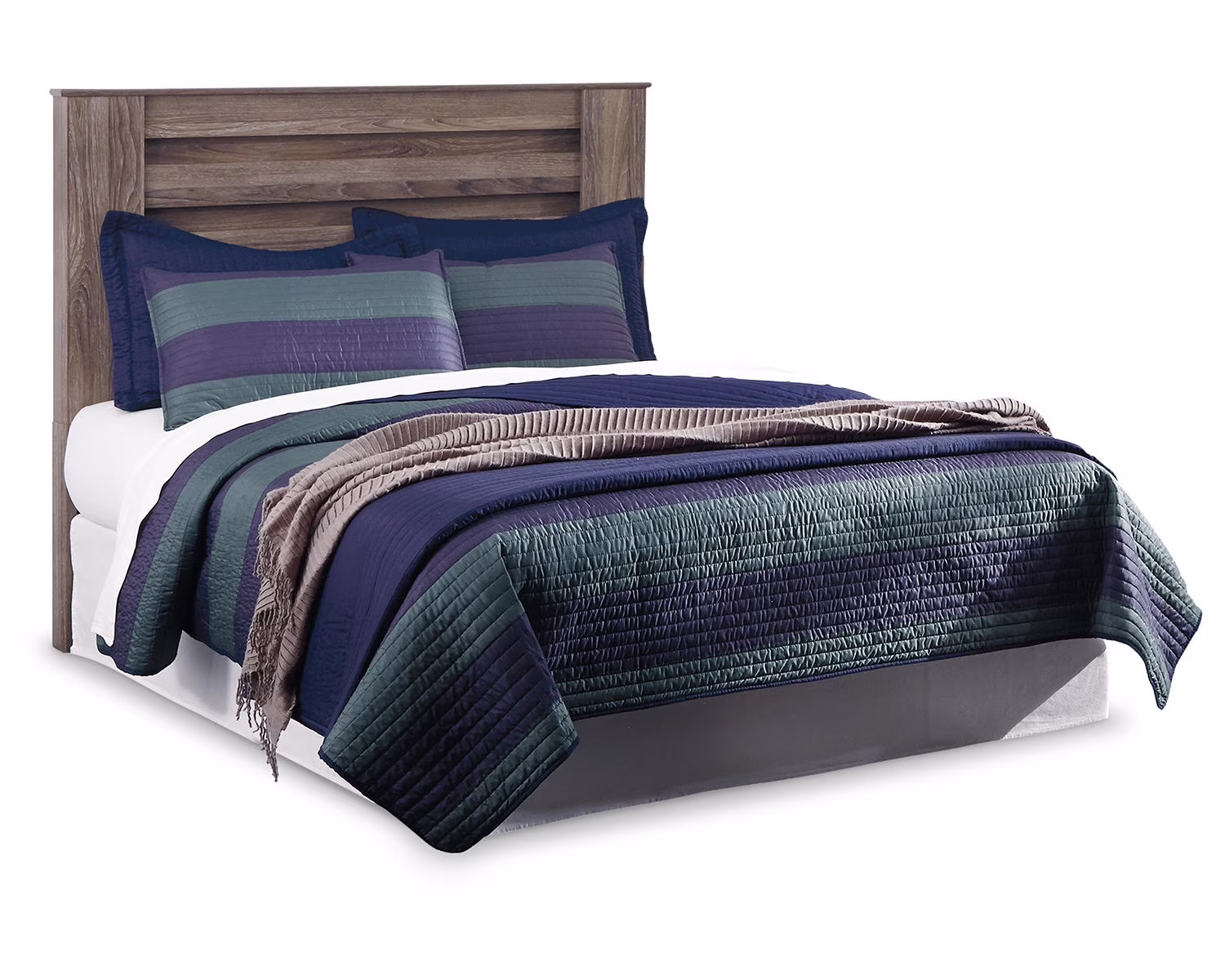 Signature Design by Ashley Casual Zelen Queen Panel Headboard  Warm Gray