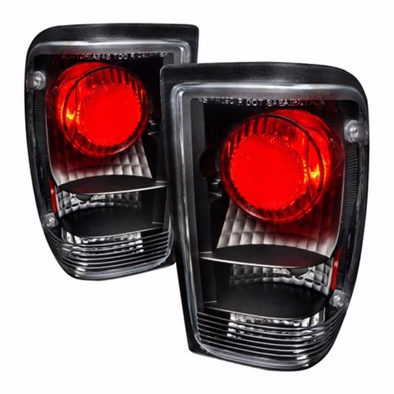 Altezza Tail Lights for 93 to 97 Ford Ranger, Black - 12 x 16 x 18 in.