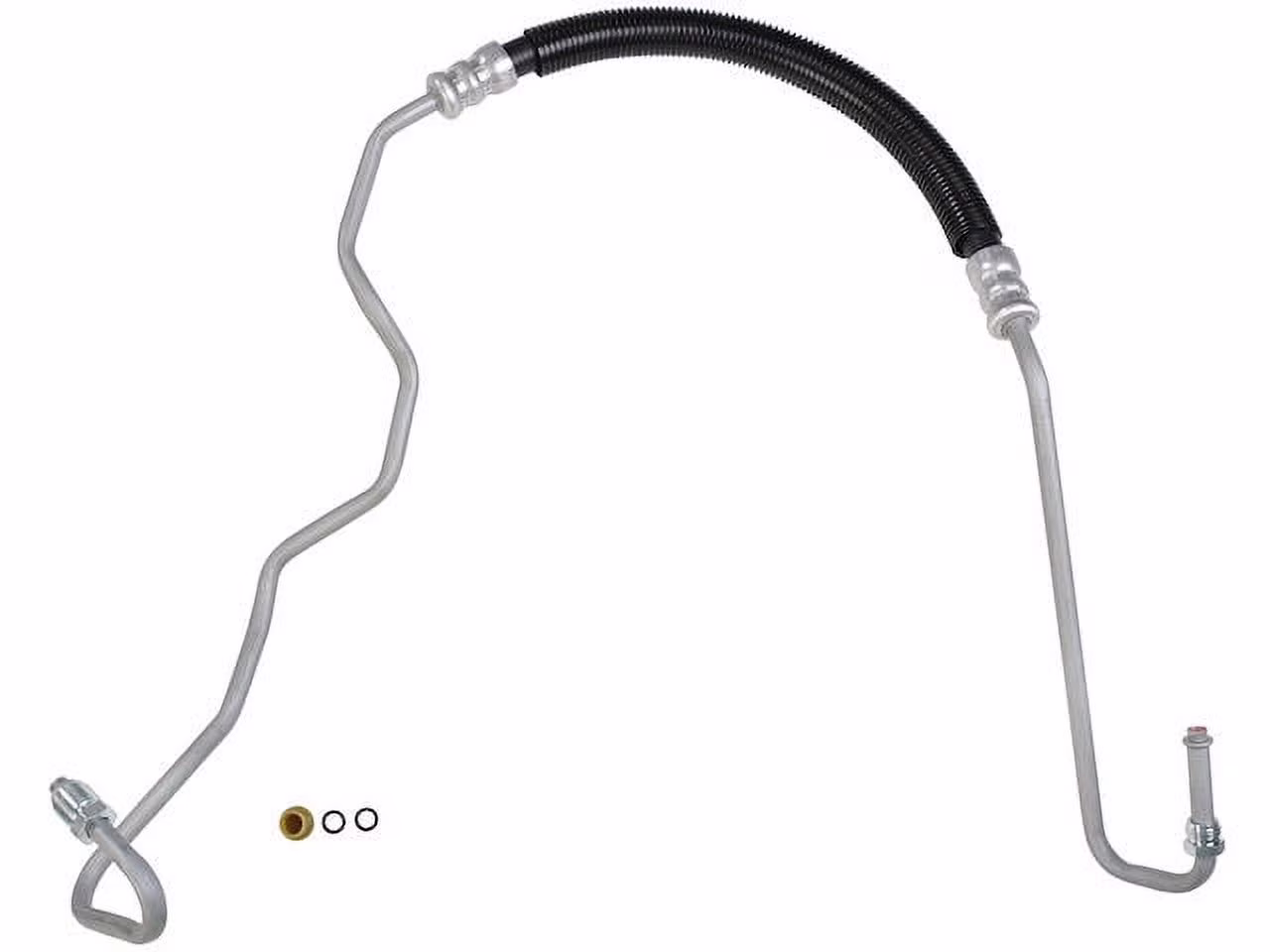 Hydroboost To Gear Power Steering Pressure Line Hose Assembly - Compatible with 2001 - 2010 Chevy Silverado 2500 HD 6.6L V8 2002 2003 2004 2005 2006 2007 2008 2009