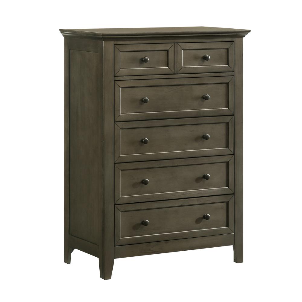 Intercon Chest, 5 Drawer in Gray