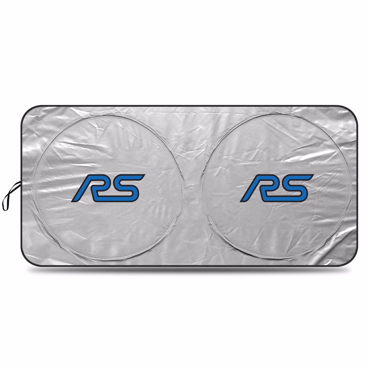 Ford Focus RS Universal Fit One-Piece Easy Folding Silver Reflective Fabric Windshield Sun Shade (size: 64