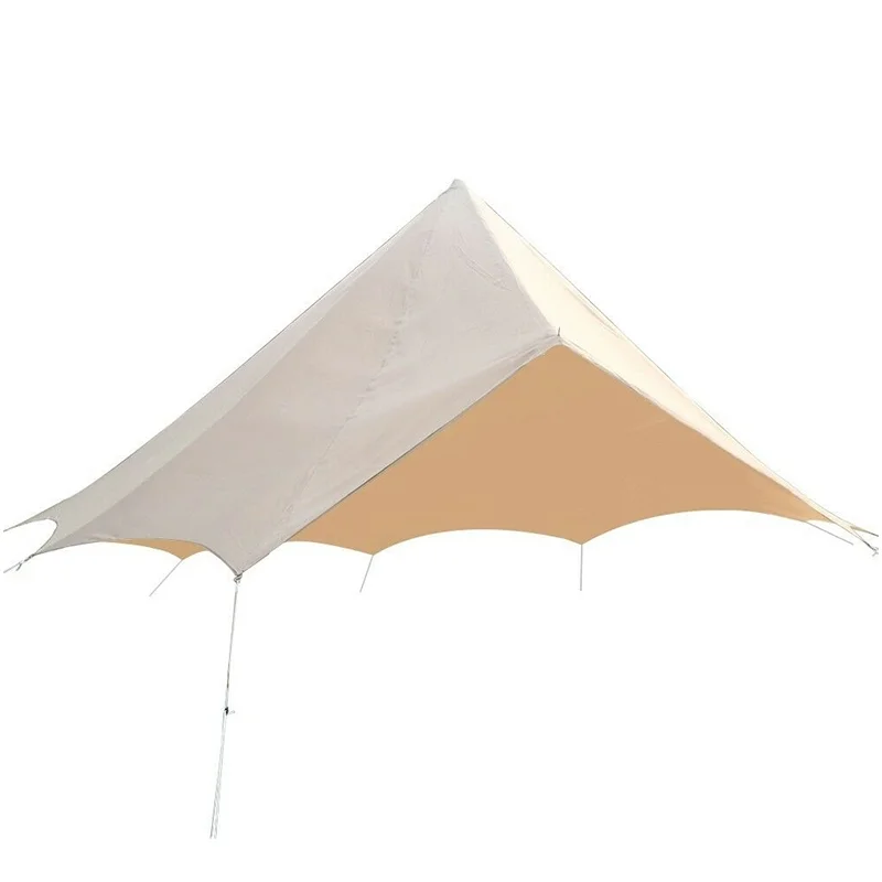 UNISTRENGH 5M Waterproof Sunshade Oxford Top Cover Roof Shelter for Two Door Glamping Yurt Bell Tent Tent Accessories