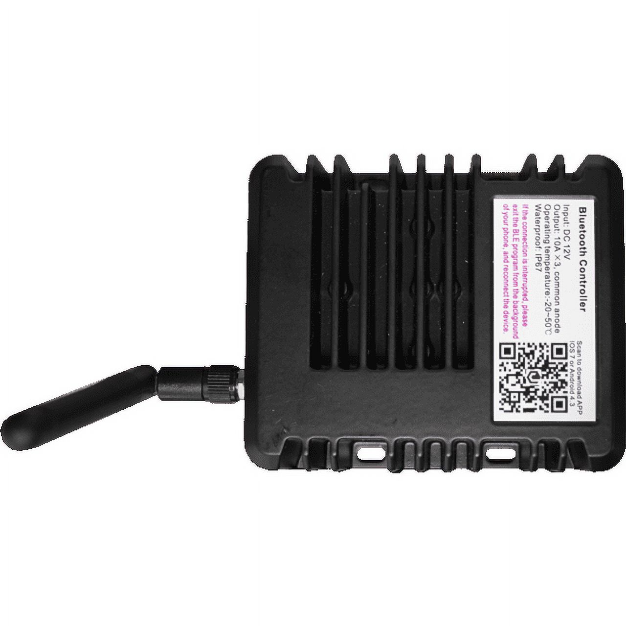 Race Sport MSUWBTC12V - NEW HydroBLAST Marine Bluetooth RGB Multicolor Controller with 2 RGB Outputs - 360-Watts DC12V input/output