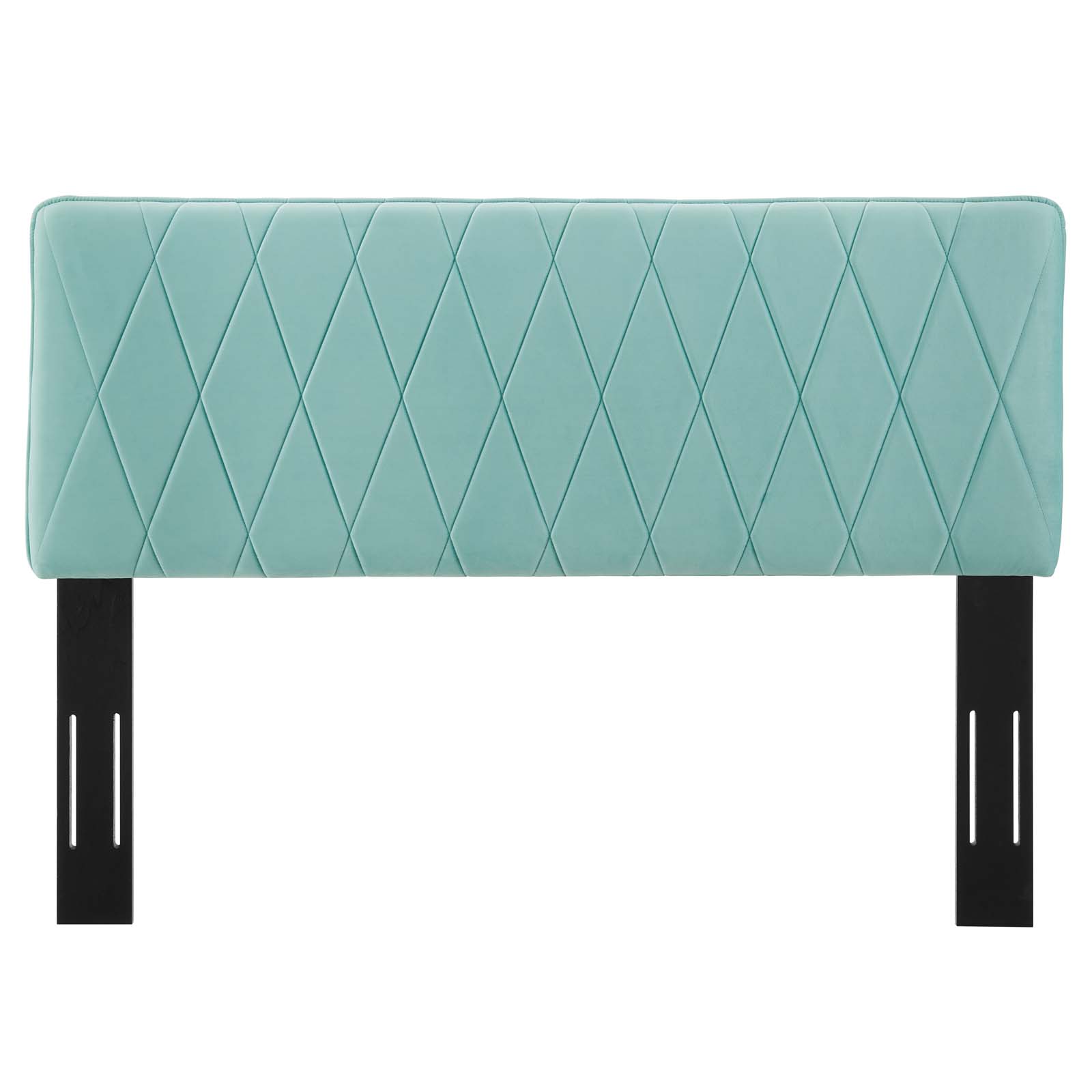 Headboard, King Size, Velvet, Blue, Modern Contemporary Urban Design, Bedroom Master Guest Suite