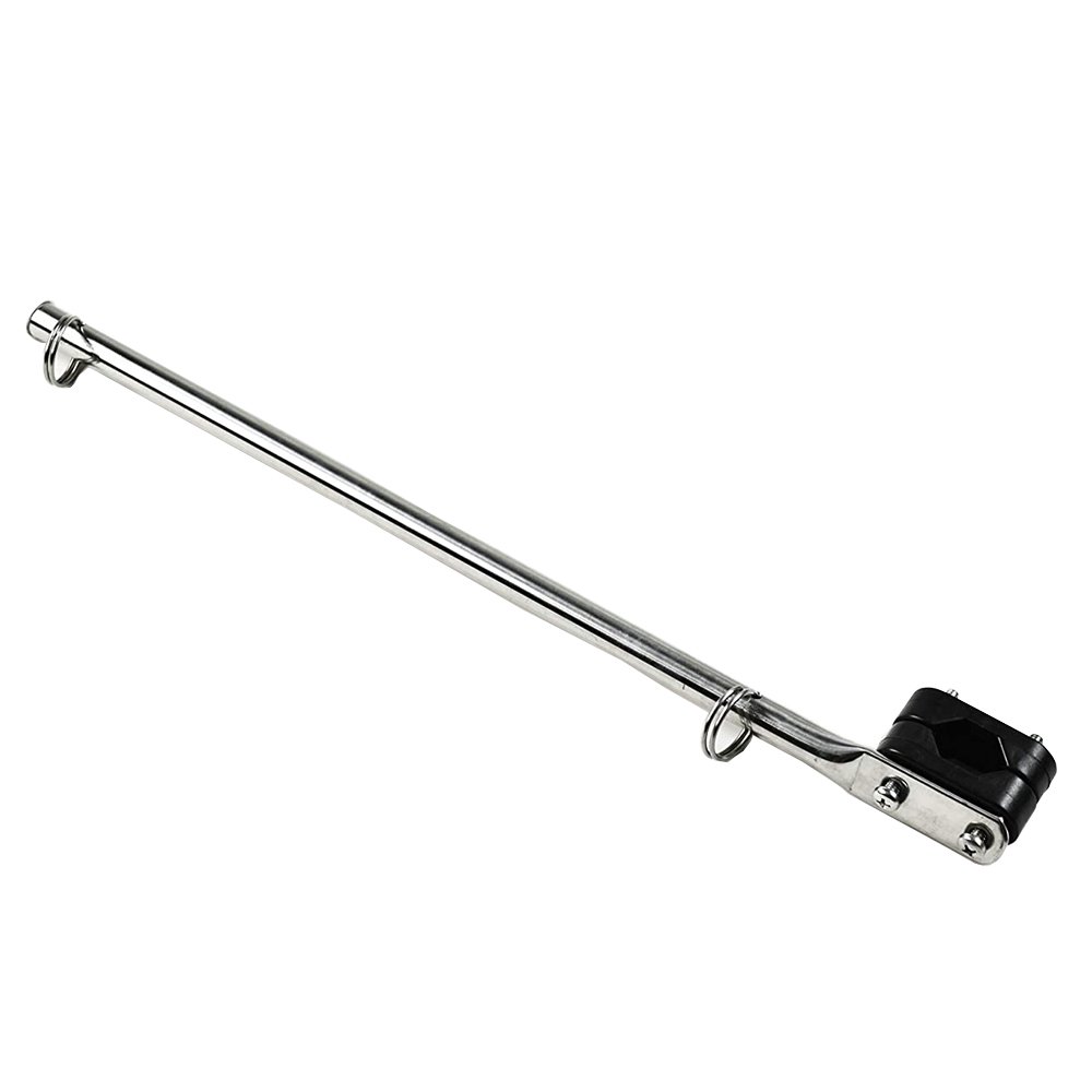 Marine City Stainless Steel Rail Mounted Flag Staff Cooperate with 7/8 inches to 1 inches Tube