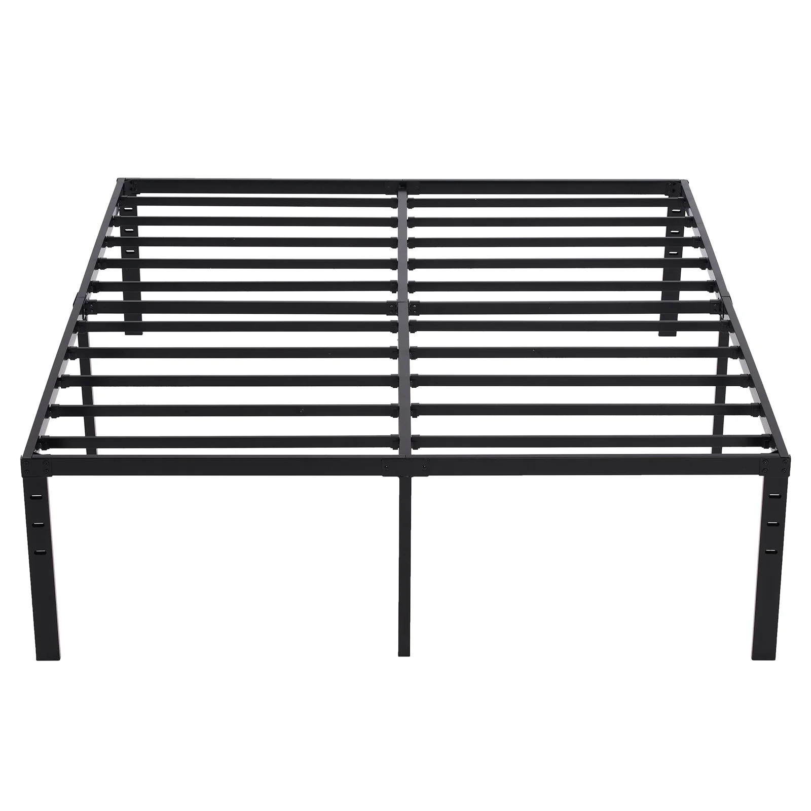 Basic Metal Platform Bed Frame, Tool-Free Installation, 14-Inch Tall, Cal-King , Black