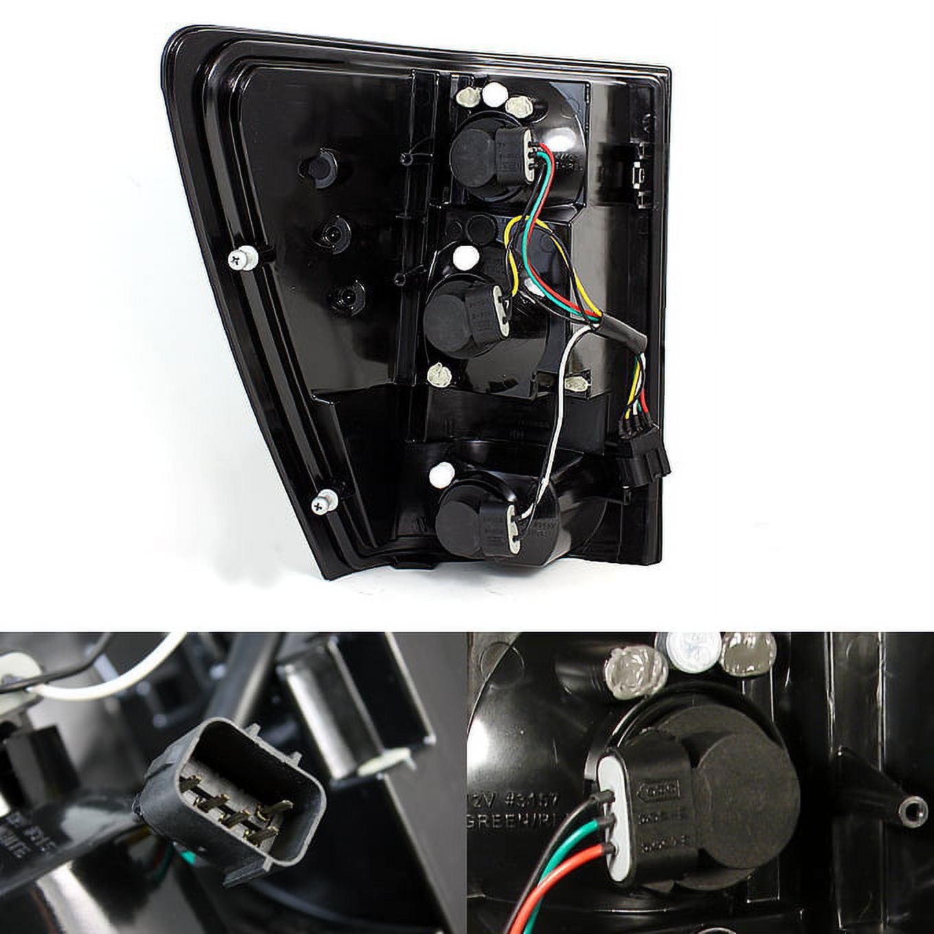 AKKON - For 05-06 Jeep Grand Cherokee SUV Black Bezel Rear Tail Lights Brake Lamps Replacement Pair