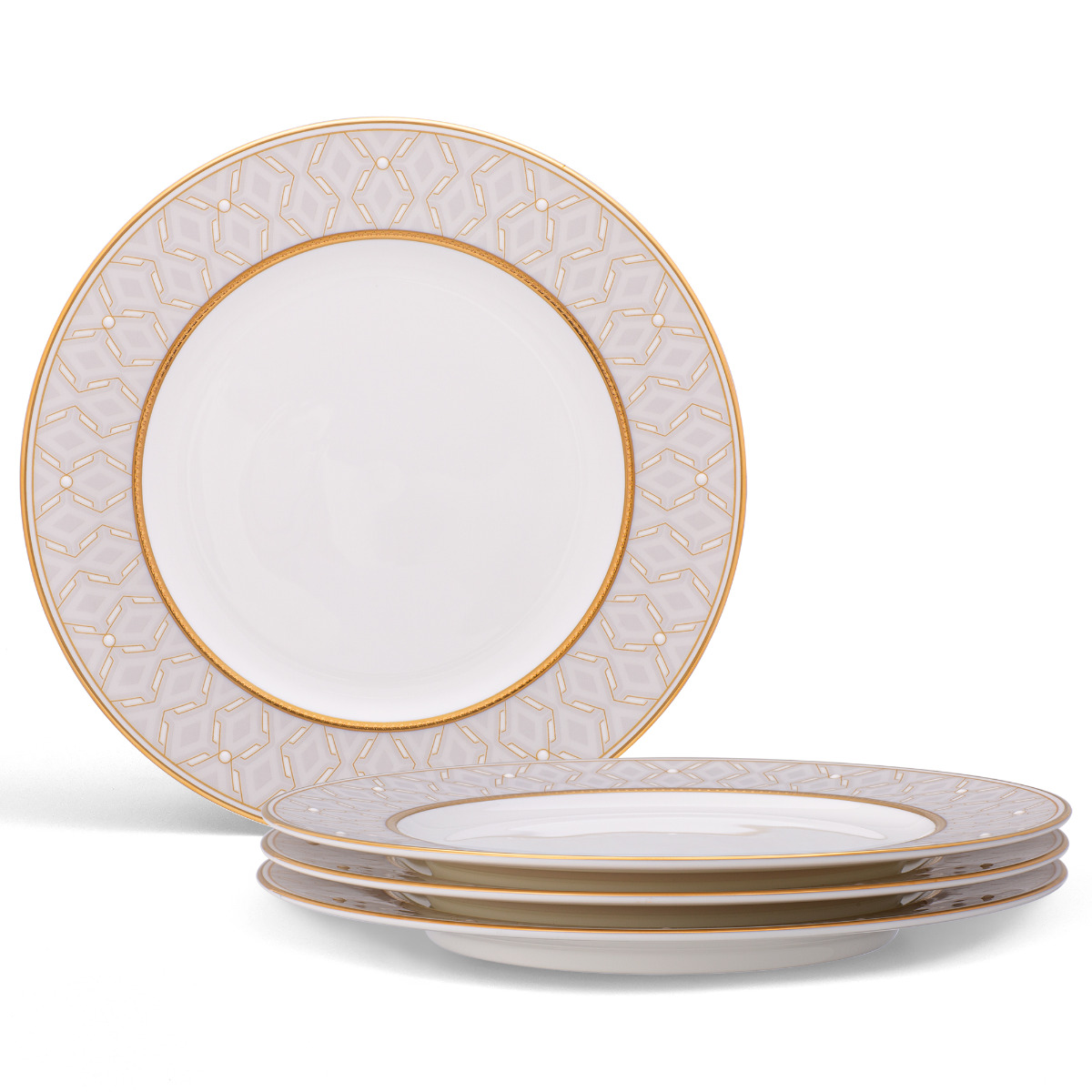 Noritake Noble Pearl Set of 4 Salad Plates