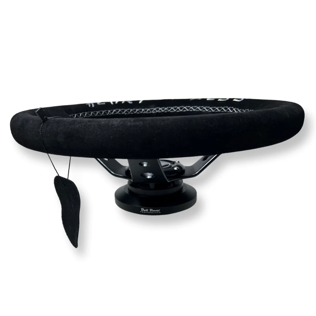 Short Hub Adapter + Suede Steering Wheel For 02-06 Mini Cooper