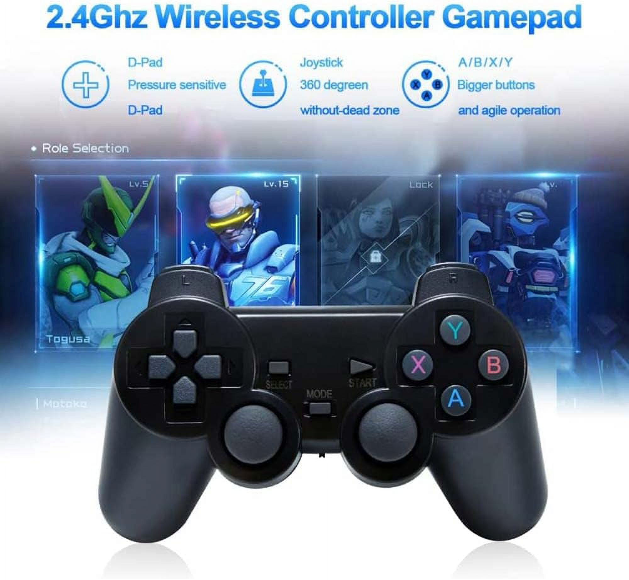 Retro Games Console,X2 Plus Game Stick Retro Console Double Wireless Controller,40000+ Games,128GB