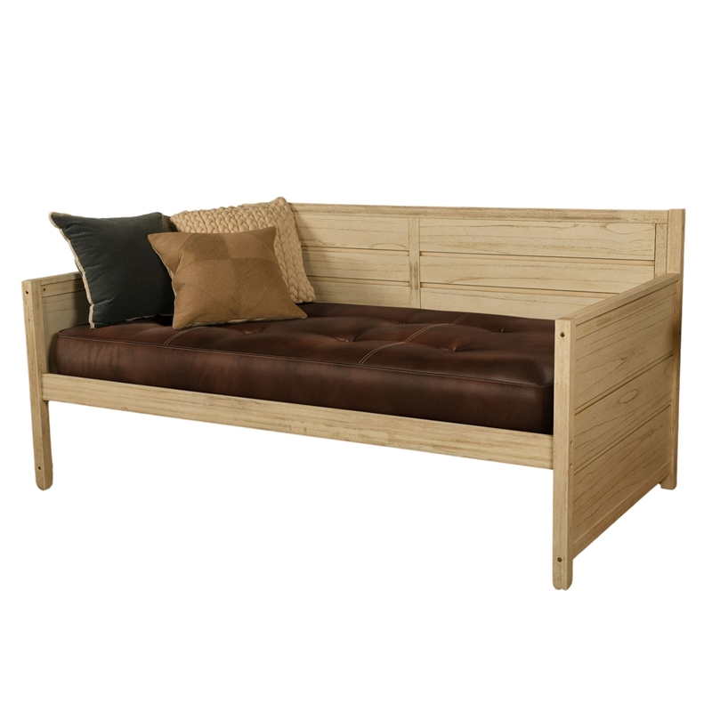 Kodiak Furniture Twin-size Tufted Fabric Daybed Mattress in Java Brown