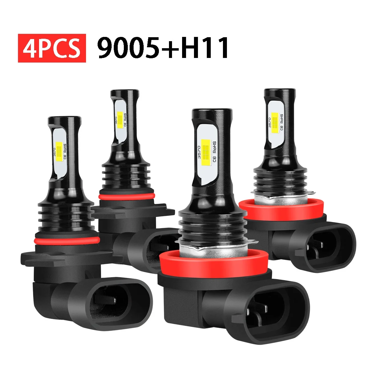 For Subaru Forester 2009-2018 LED Headlight High Low Beam Bulbs Combo Cool 6000K