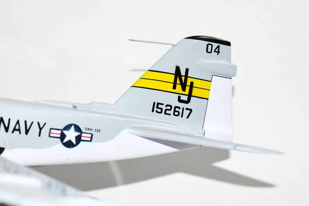 VAH-123 Professionals (1967) A-6A Intruder Model, 1/36th Scale, Mahogany, Navy