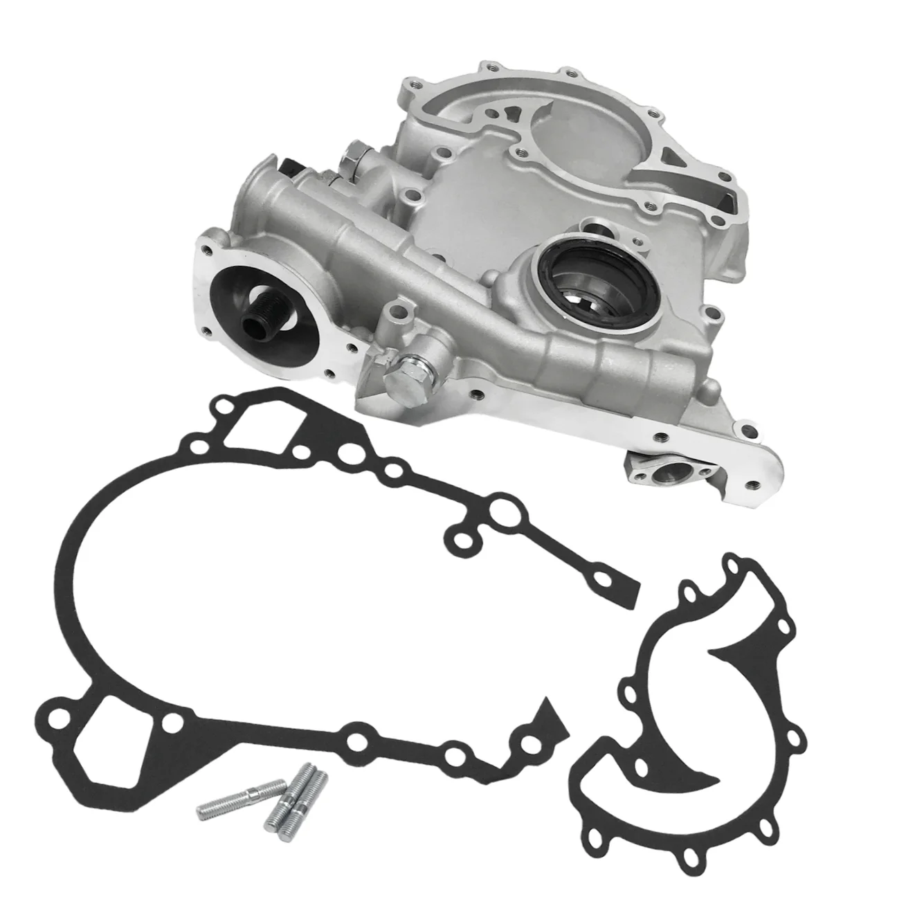 Engine Oil Pump Engine Front Cover & Gasket For 2002 2003 2004 Land Rover Discovery 4.6L ERR7280
