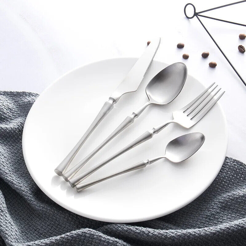 Stainless Steel Cutlery Set Gold Dinnerware Set Food Tableware Dinnerwares