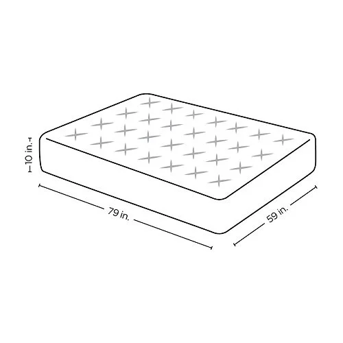 Fortnight Bedding  Queen Mattress Memory Foam with Bamboo Cover, 10 Inch-- CertiPUR-US® Certified
