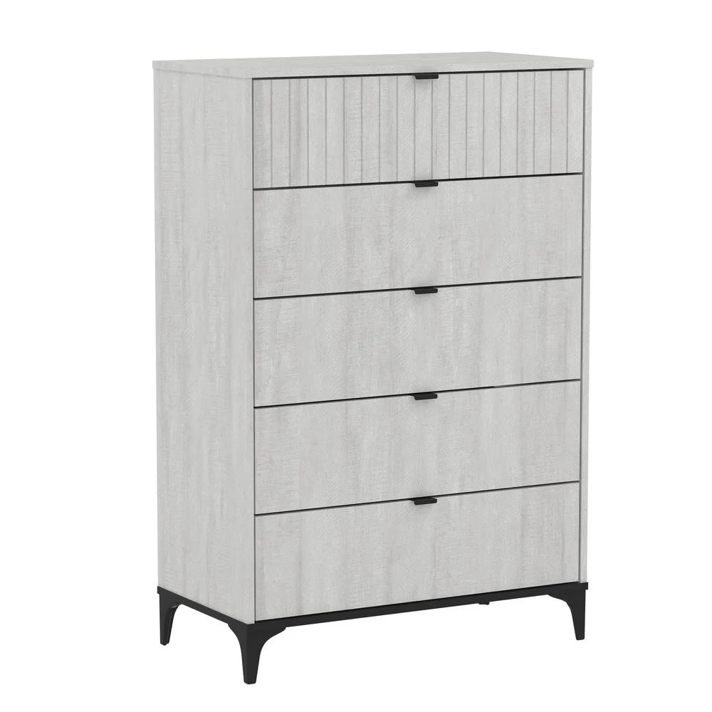 Galano Zaffy 5-Drawer Dusty Grey Oak Chest SH-DIPU41070USA
