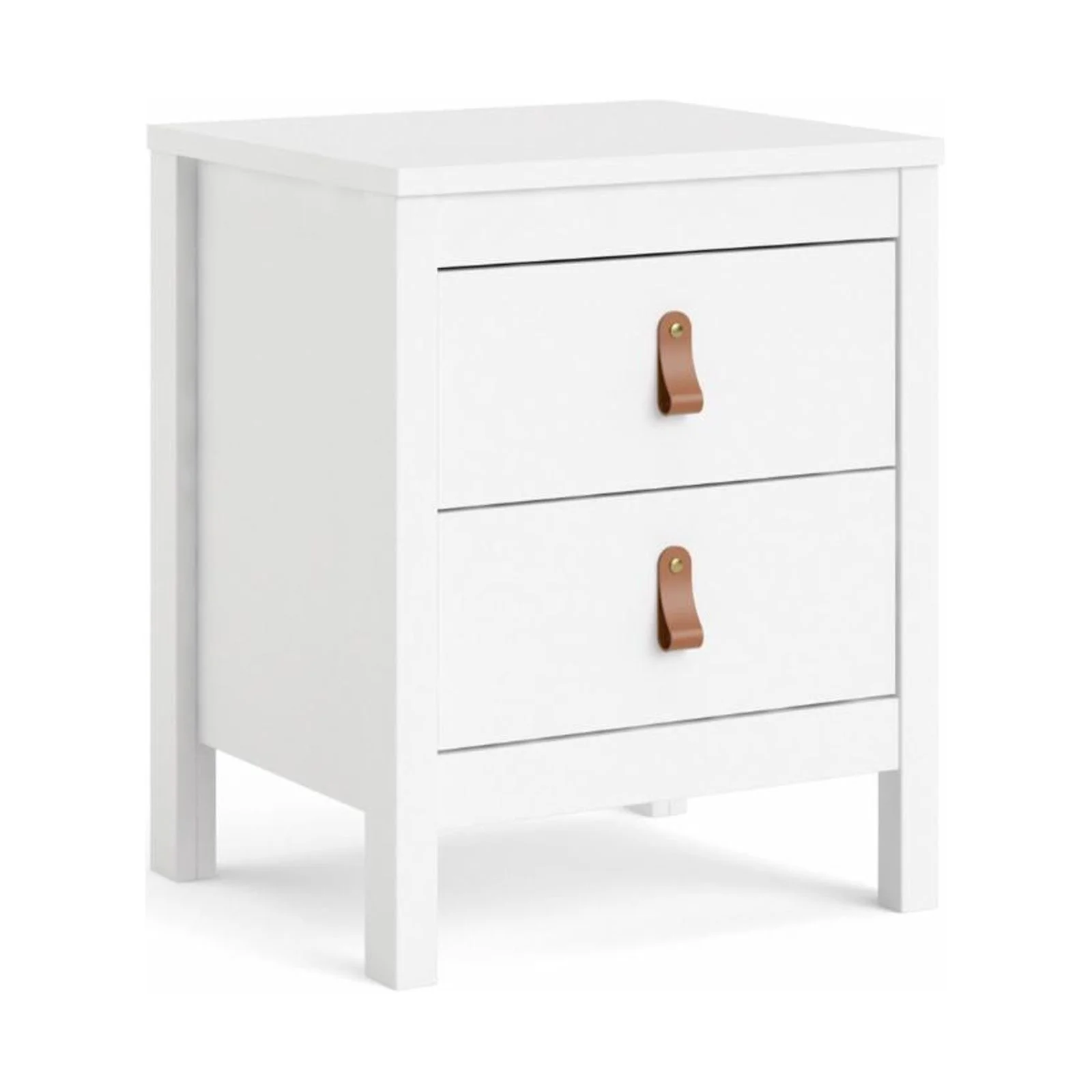 Tvilum Madrid 2 Drawer Nightstand in Black Matte