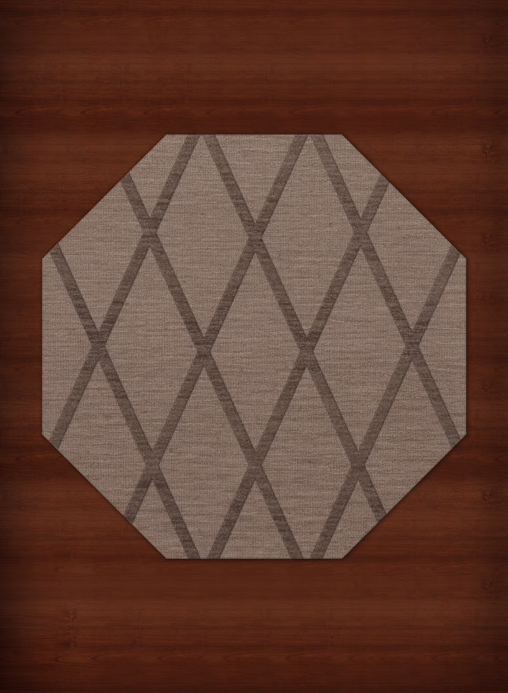 Dalyn Dover Area Rug DV11 Dv11 Stone Lines Diamonds 8' x 8' Octagon
