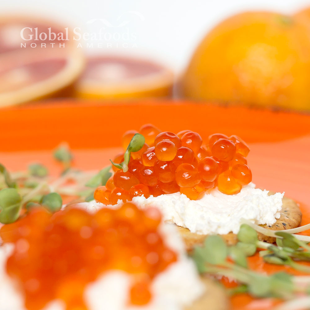 Chum Salmon Caviar #1 Grade 1.1 lbs Global Seafoods Wild Alaskan Seafood