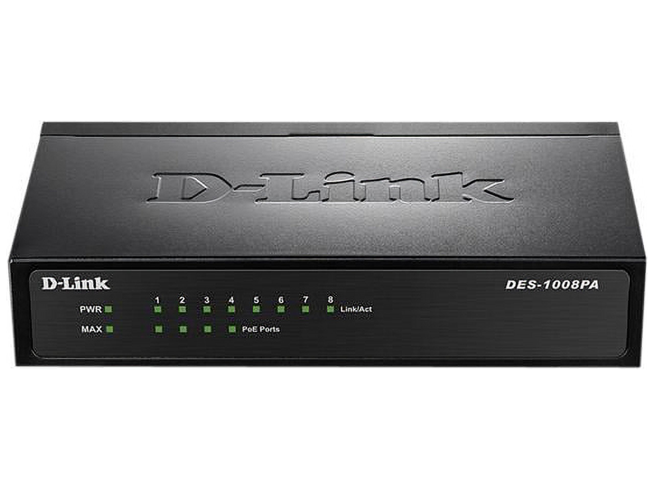 D-Link DES-1008PA Unmanaged Desktop Switch with 4 PoE Ports