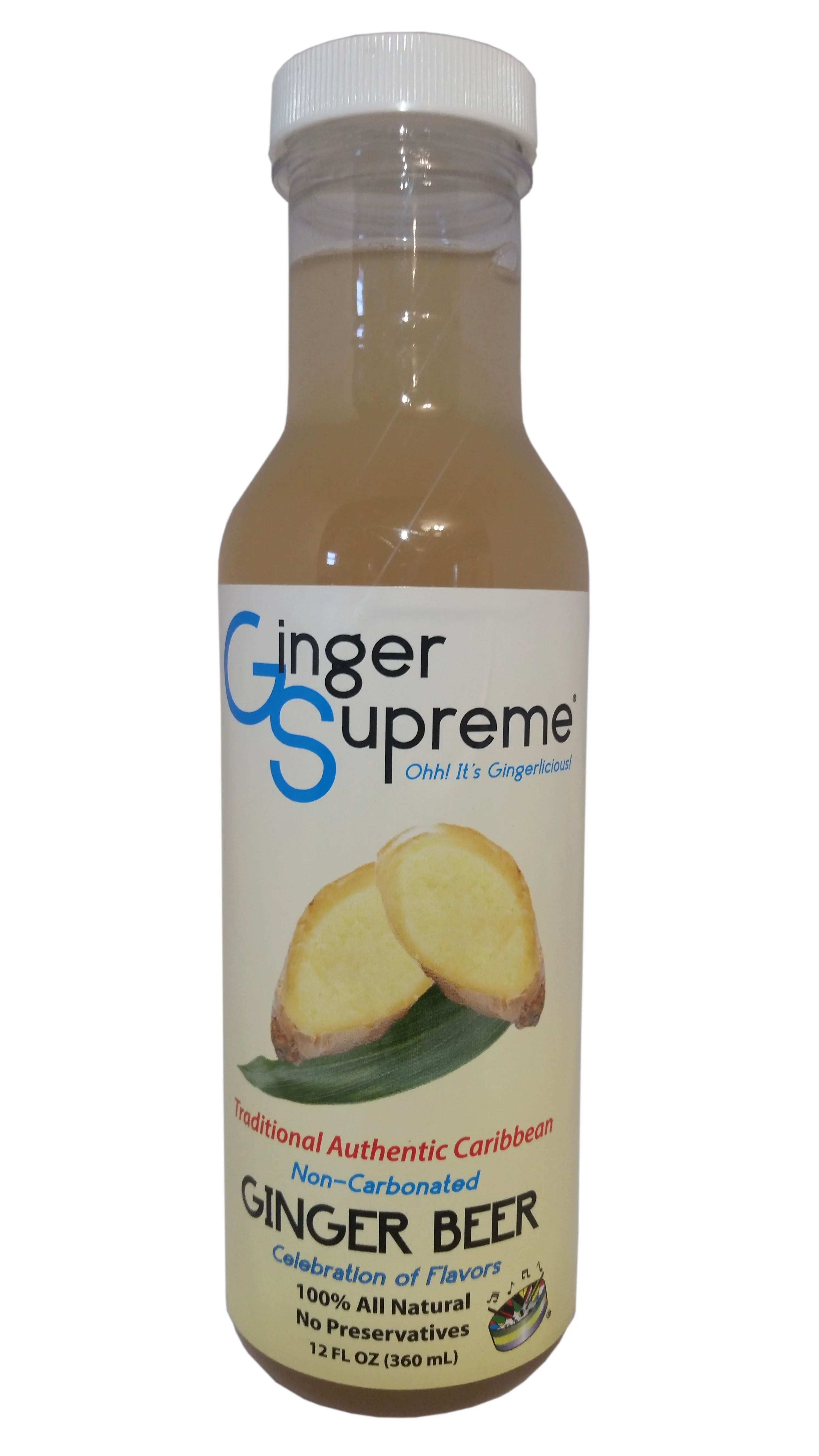 Caribbean Ginger Beer Non-Carbonated Non-Alcoholic All Natural (6-Pack)