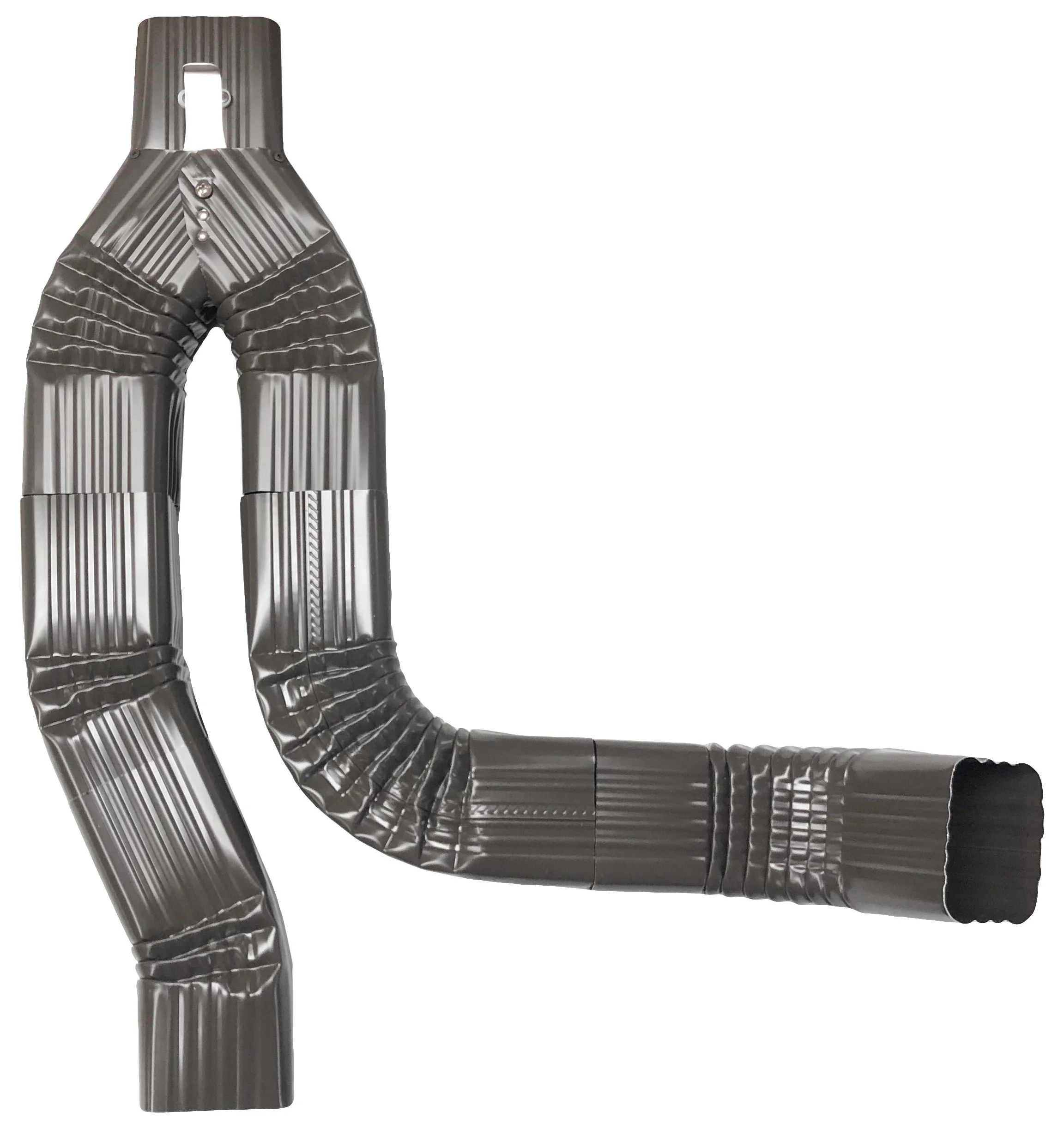 Offset Downspout Diverter for Rain Barrels (3X4, MUSKET BROWN)